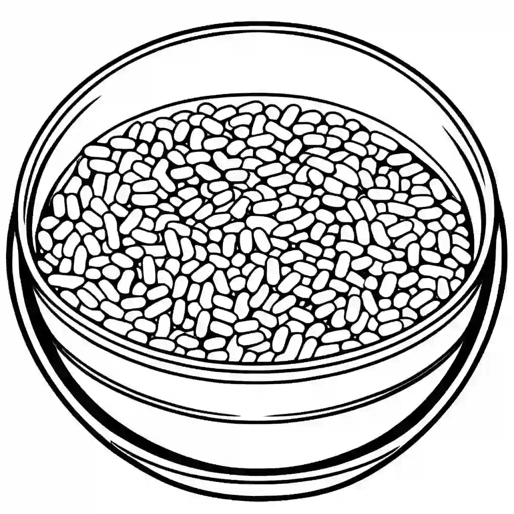 Rice coloring pages